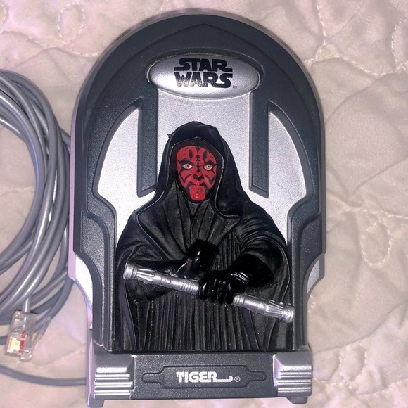 STAR WARS PHONE LANDLINE FLIP DARTH MAUL WITH CORD - Picture 3 of 14